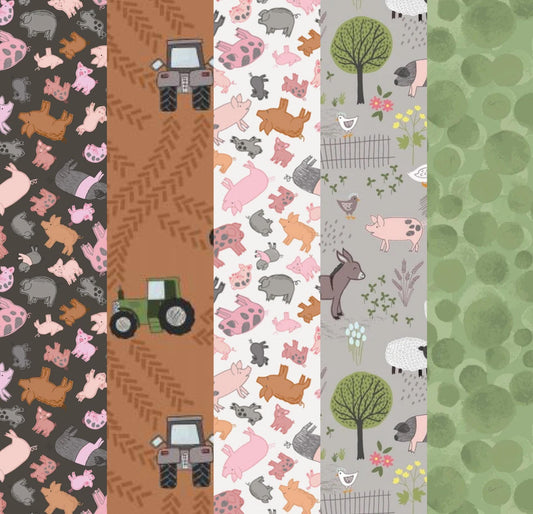 LIMITED EDITION!! Fabric Cafe Passage Quilt Kit Featuring Lewis & Irene Piggy Tails Fabric Collection Finished Size: 54”x63"