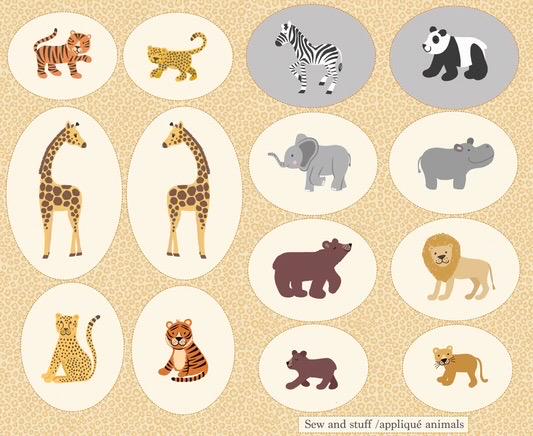 LIMITED EDITION!! Fabric Cafe Amore Quilt Kit Featuring Lewis & Irene Small Things Wild Animals Fabric Collection Finished Size: 39"x57"