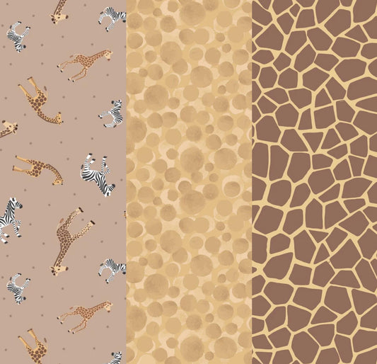 LIMITED EDITION!! Fabric Cafe Amore Quilt Kit Featuring Lewis & Irene Small Things Wild Animals Fabric Collection Finished Size: 39"x57"