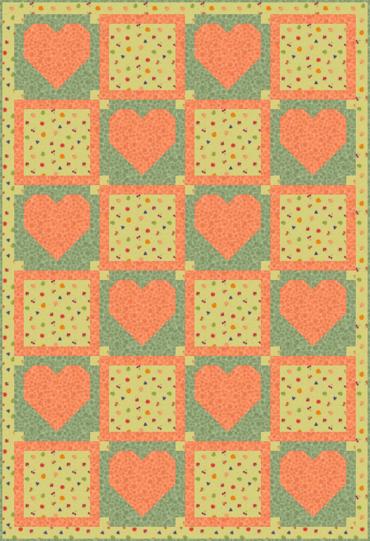 LIMITED EDITION!! Fabric Cafe Amore Quilt Kit Featuring Lewis & Irene Small Things Sweet Fabric Collection Finished Size: 39"x57"