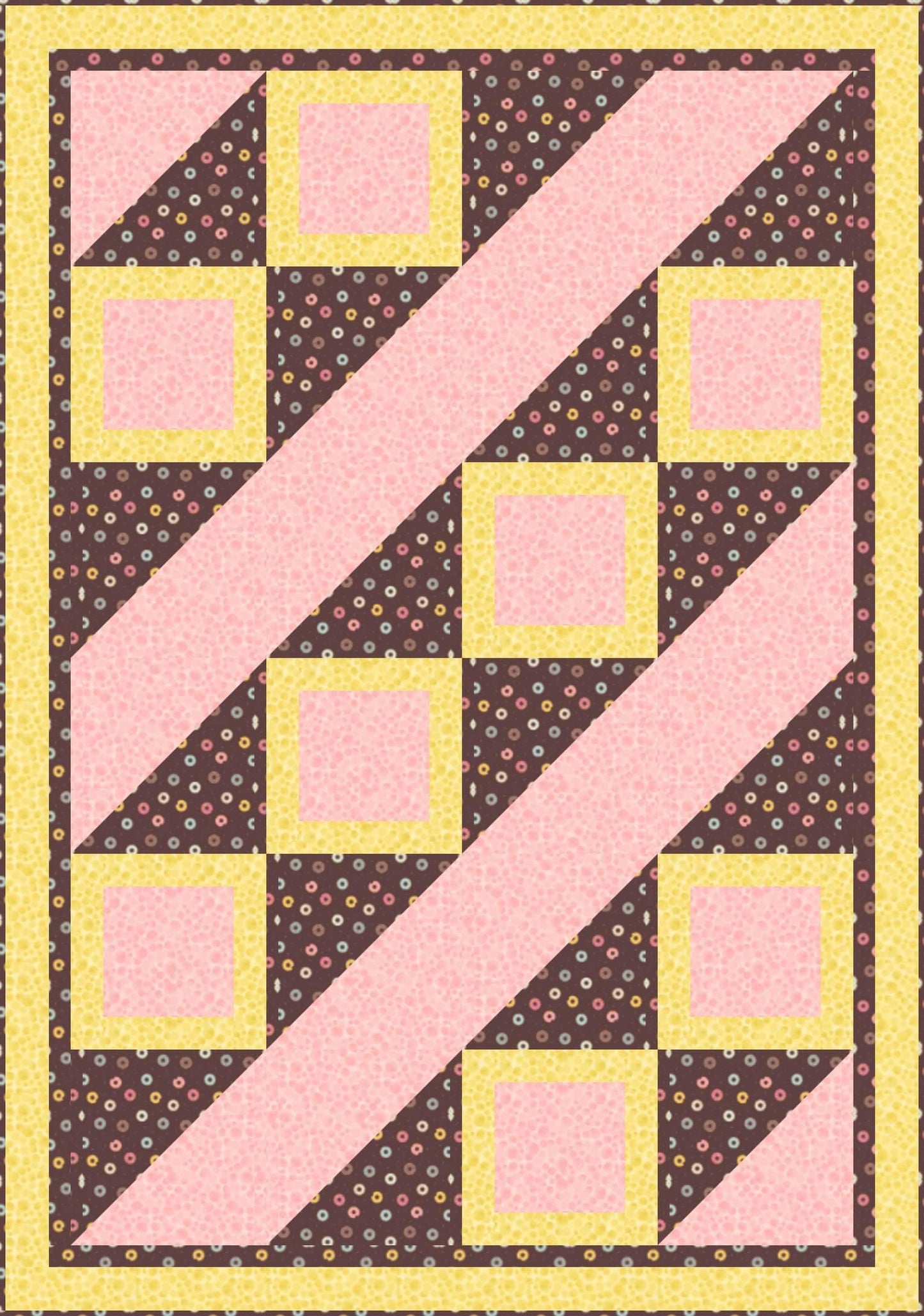 LIMITED EDITION Fabric Cafe Ashford Square Quilt Kit Featuring Lewis & Irene Small Things Sweet Fabric Collection Finished Size: 42.5"x60.5"