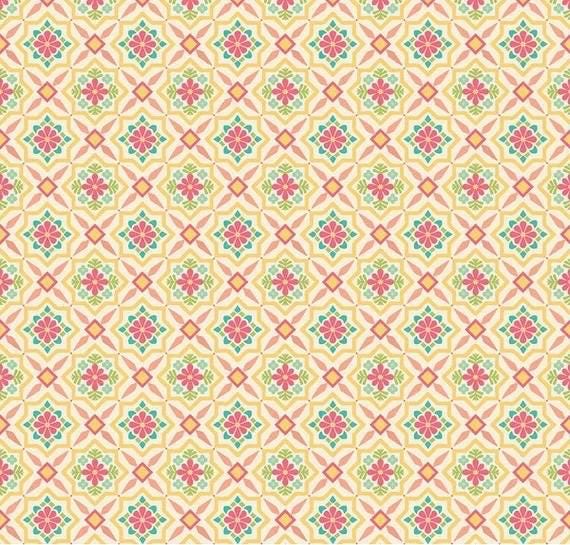 Riley Blake Heather Peterson Market Street Fabric Collection Tiles on Cream Premium 100% Quilt Shop Quality Cotton Fabrics