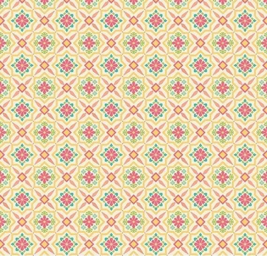 Riley Blake Heather Peterson Market Street Fabric Collection Tiles on Cream Premium 100% Quilt Shop Quality Cotton Fabrics