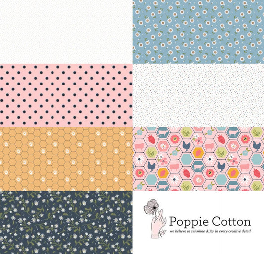 LIMITED EDITION!! Pen + Paper Patterns Book Nook Quilt Kit Featuring Poppie Cotton Sunshine & Chamomile Fabric Collection
