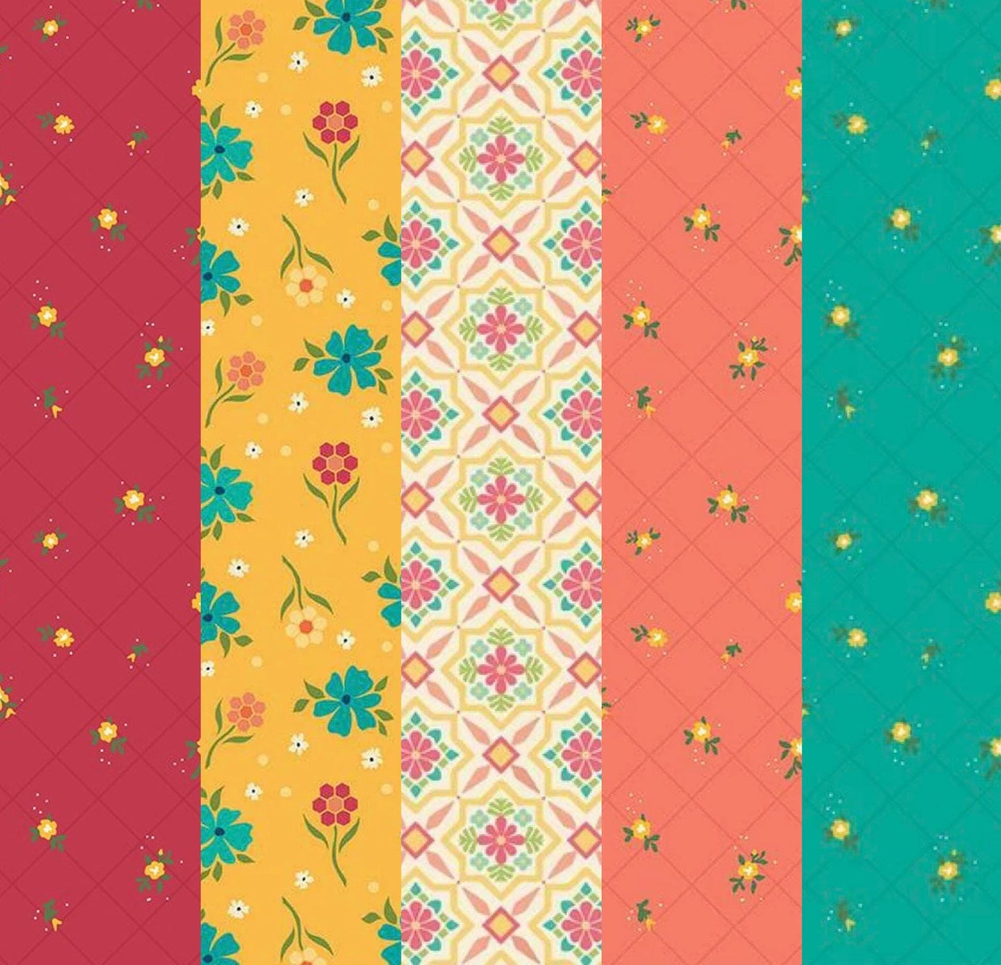 LIMITED EDITION!! Fabric Cafe Eclipse Quilt Kit Featuring Riley Blake Market Street Fabric Collection Finished Size: 52.5"x68.5"