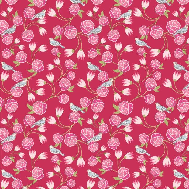 NEW ARRIVAL!! Poppie Cotton Pink Swan Song Quilt Kit Featuring Poppie Cotton Stolen Moments Fabric Collection Finished Size: 58"x58"