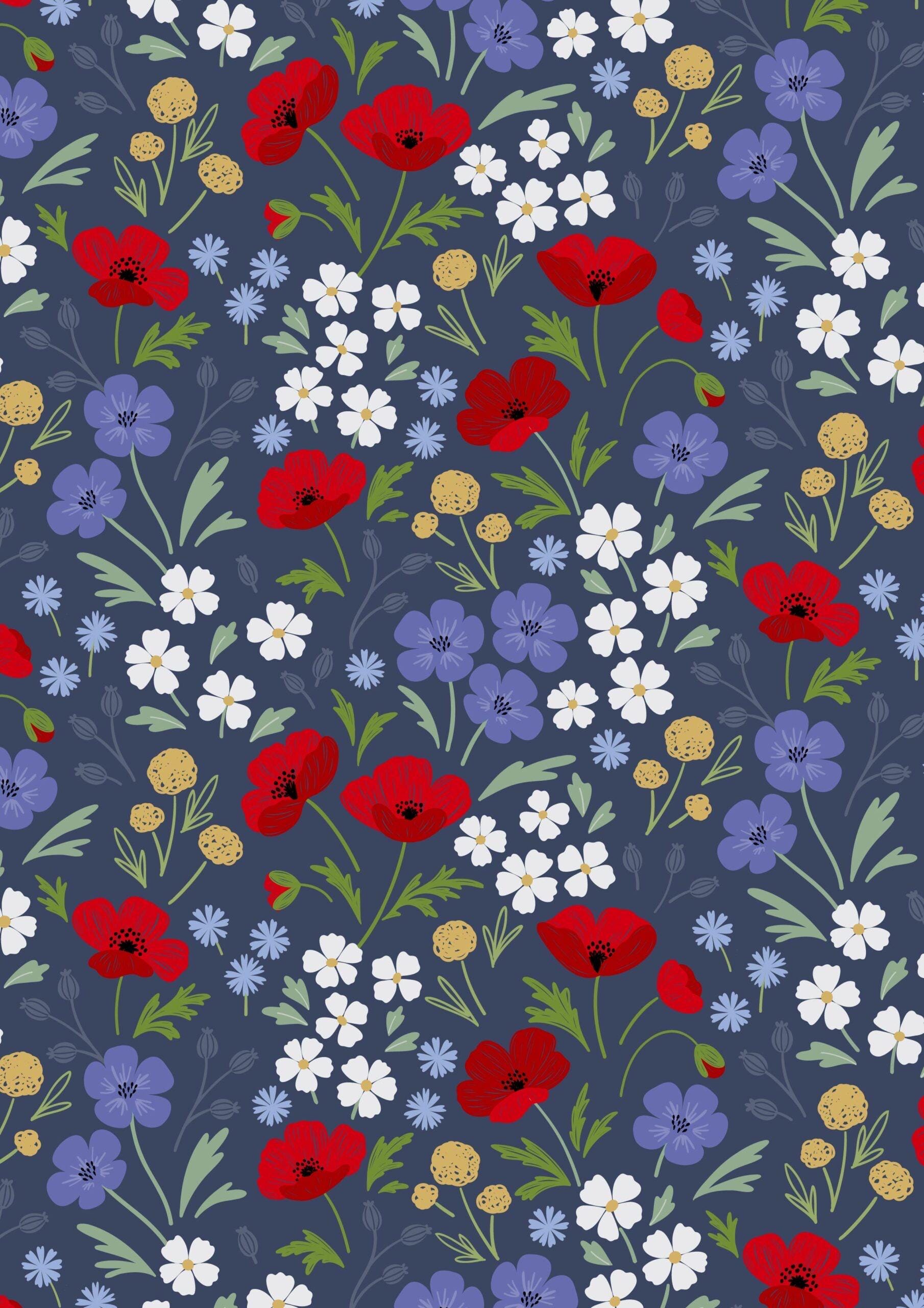 Tissu 100% Coton Lewis & Irene - Country Life Collection - 1 Mètre - Neuf