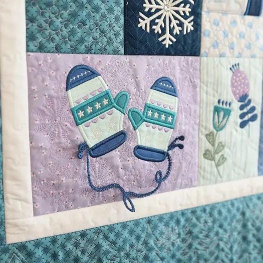 Kimberbell Enchanted Winter Quilt Collection (Options: Machine Embroidery CD, Embellishment Kit, Fabric Kit, Thread Set)
