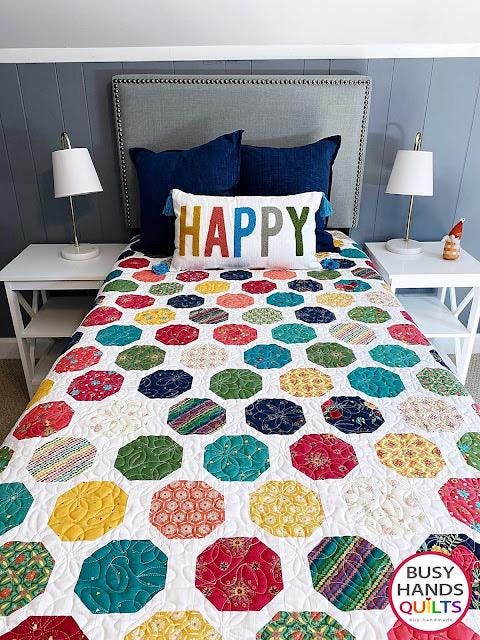 LIMITED EDITION!! Wild Blooms Quilt Kit Featuring Riley Blake Market Street Fabric Collection Finished Size: 54"x72"