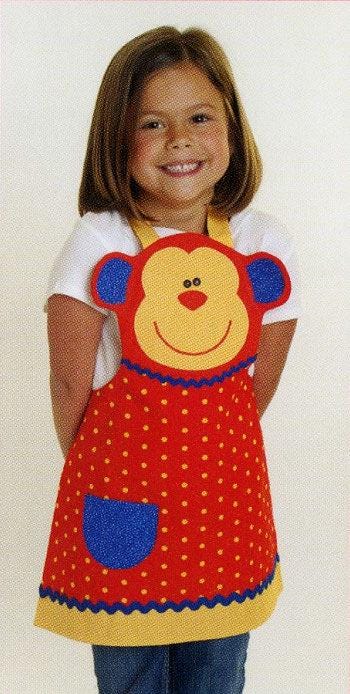 Cotton Ginny's Jungle Friends Child's Aprons Pattern - Includes Sizes 3-8