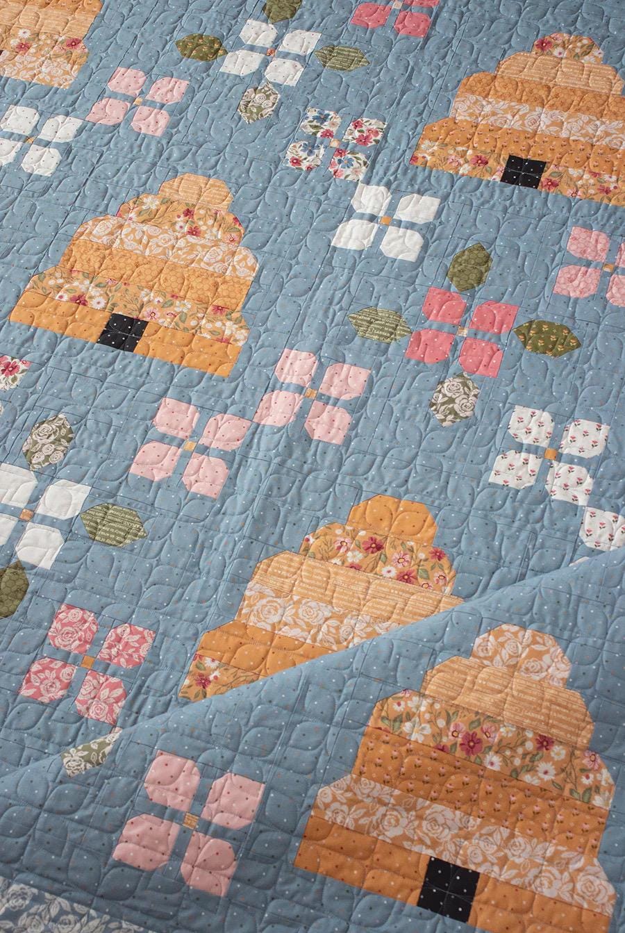 Lella Boutique Bloom & Buzz Quilt Pattern Finished Size: 72.5" x 72.5" LB247