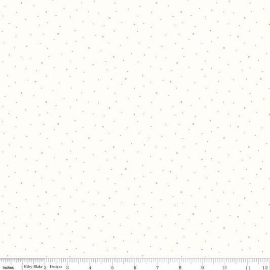 Riley Blake Dapple Dot Fabric Collection Dapple Dot Tone-on-Tone White Authentic Premium 100% Cotton Quilt Shop Quality Fabrics C650-White