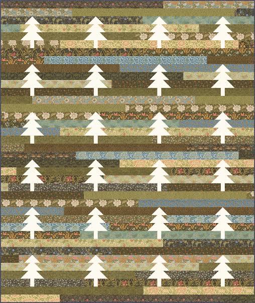 Modernly Morgan Jelly Trees Quilt Pattern Finished Size 64"x76" MM-034