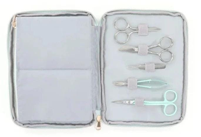 Kimberbebll Double-Curved Applique Scissors (Right Handed) - Reduces Hand Fatigue KDTL117