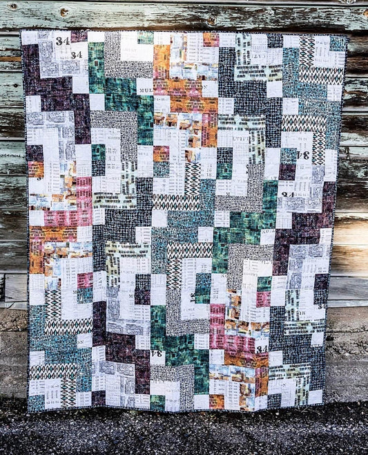 PDF Cotton Street Commons Scotland Yard Quilt Pattern Finished Size: 60"x72"
