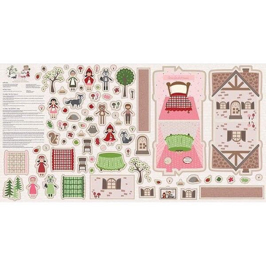 LIMITED EDITION Kitchen Table Quilting Modern Postage Stamp Quilt Kit Featuring Riley Blake To Grandmother's House Fabric Collection 54"x62"