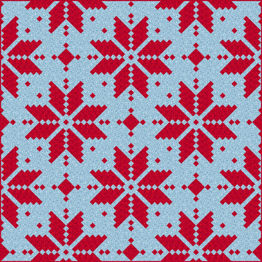 LIMITED EDITION Lo & Behold Knitted Star Quilt Kit Featuring Lewis and Irene Bumbleberries Fabric Collection (Throw and Bed Sizes Available)