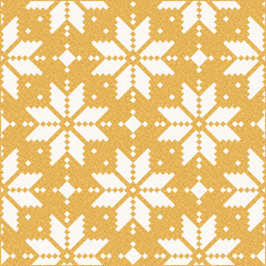 LIMITED EDITION Lo & Behold Knitted Star Quilt Kit Featuring Lewis and Irene Bumbleberries Fabric Collection (Throw and Bed Sizes Available)