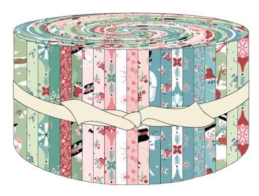 LAST RESTOCK!! Poppie Cotton Frost and Flurry Fabric Collection 42pc (2.5" Strip) Jellyroll