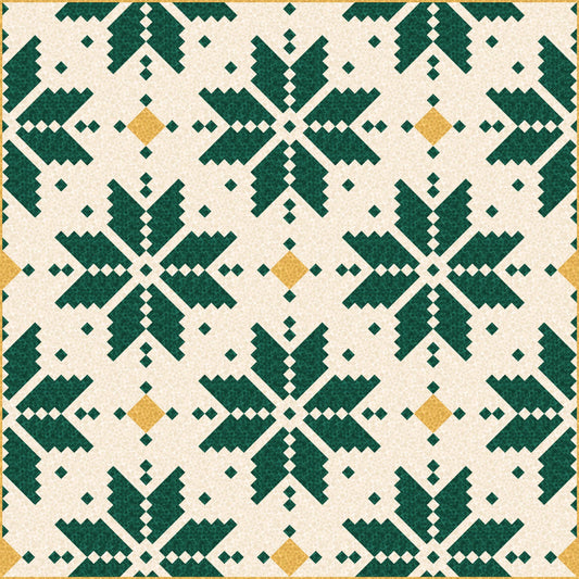 LIMITED EDITION Lo & Behold Knitted Star Quilt Kit Featuring Lewis and Irene Bumbleberries Fabric Collection (Throw and Bed Sizes Available)