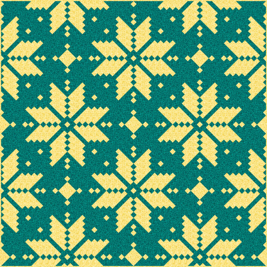 LIMITED EDITION Lo & Behold Knitted Star Quilt Kit Featuring Lewis and Irene Bumbleberries Fabric Collection (Throw and Bed Sizes Available)