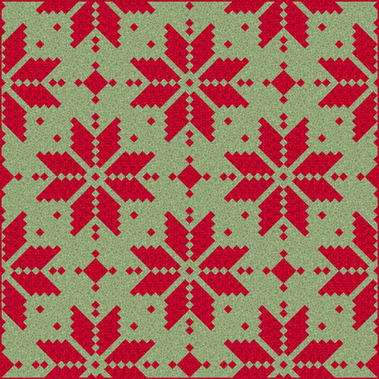 LIMITED EDITION Lo & Behold Knitted Star Quilt Kit Featuring Lewis and Irene Bumbleberries Fabric Collection (Throw and Bed Sizes Available)