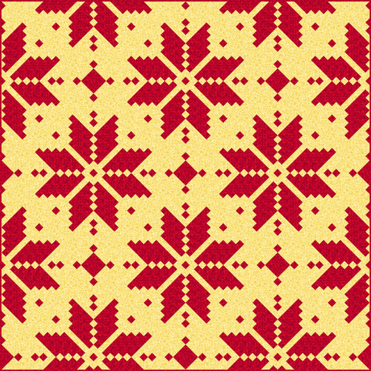 LIMITED EDITION Lo & Behold Knitted Star Quilt Kit Featuring Lewis and Irene Bumbleberries Fabric Collection (Throw and Bed Sizes Available)