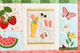 Kimberbell Sippin on Sunshine Quilt Collection (Options: Pattern, Embellishment Kit, Fabric Kit, Thread Set)