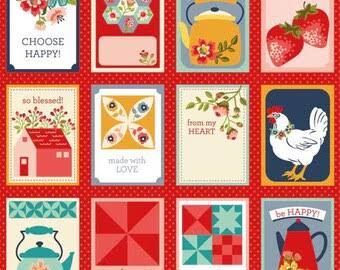 Poppie Cotton Betsy's Sewing Kit Fabric Collection Multi Canning Labels Authentic Premium 100% Cotton Quilt Shop Quality Fabrics