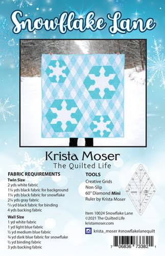 The Quilted Life Snowflake Lane Quilt Pattern - 2 Size Variations Per Pattern