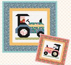 Poppie Cotton Tractor Pillow Pattern