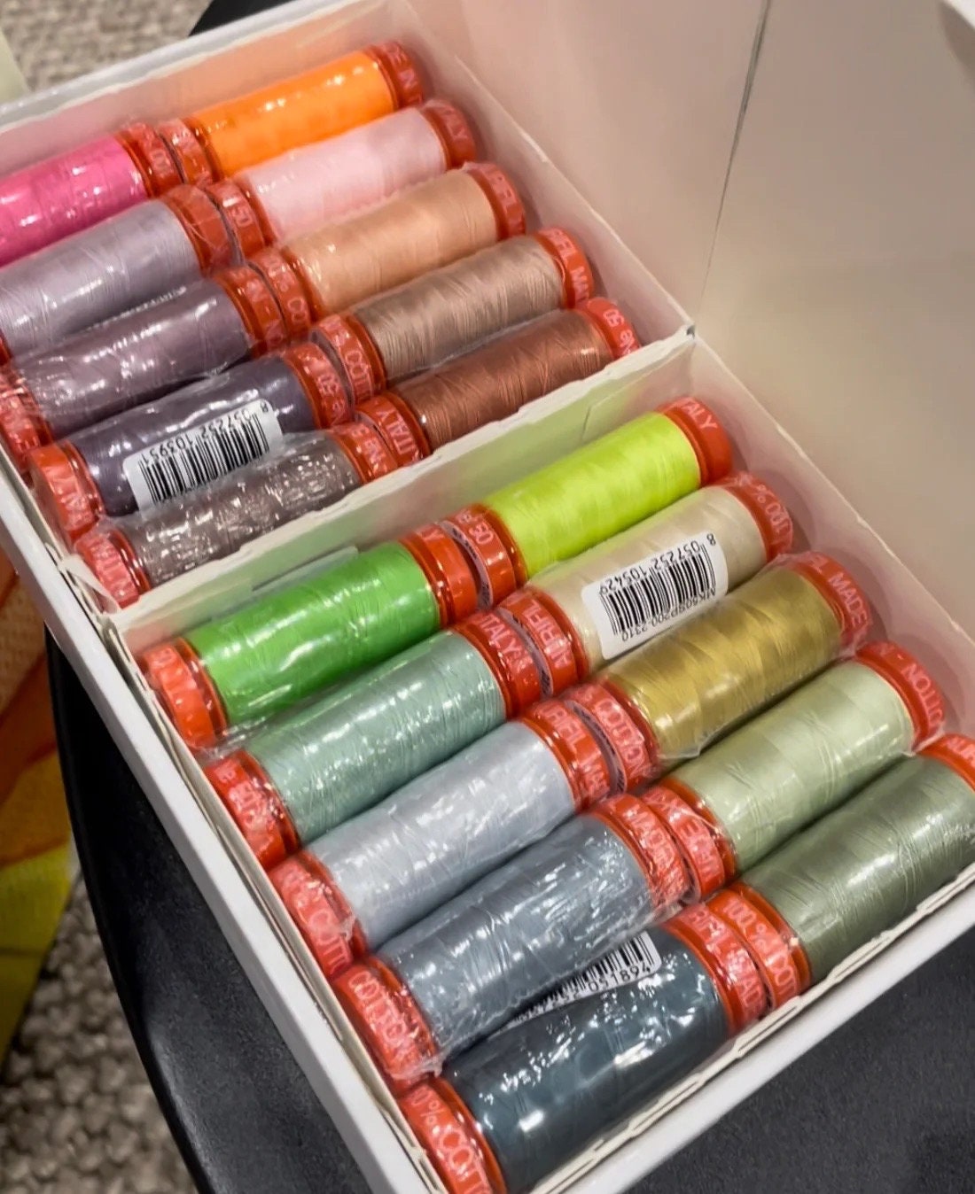 Aurifil Tula Pink Neon & Neutrals 20 Small Spool Thread Set 50WT (Small Spool 220YDS)