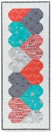 Atkinson Designs Let's Play Hearts Quilt/Table Runner Pattern Finished Size: 14"x38"