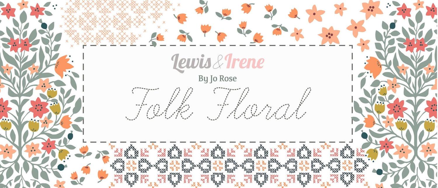 Lewis & Irene Folk Floral Fabric Collection