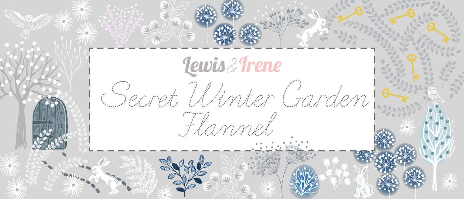 Lewis & Irene Secret Winter Garden Flannel Fabric Collection
