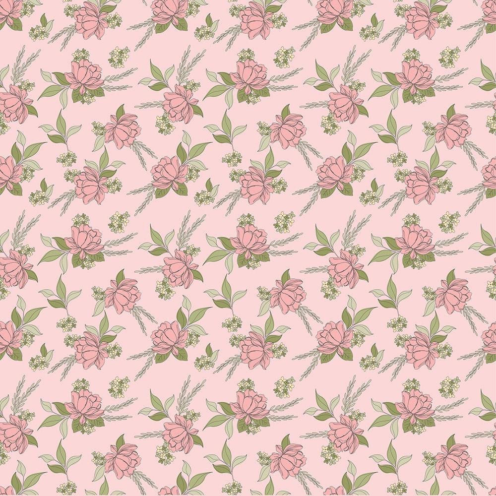 LAST BOLT! Poppie Cotton Country Roads Fabric Collection Shenandoa on Pink Premium 100% Cotton Quilt Shop Quality Fabrics