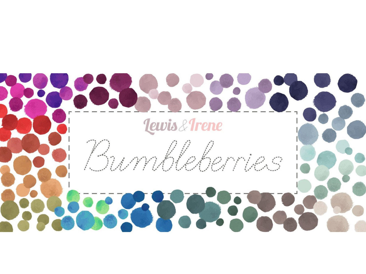Lewis & Irene Bumbleberries Blenders Fabric Collection Stem Green BB274 Authentic Premium 100% Cotton Quilt Shop Quality Fabrics