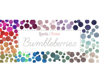 Lewis & Irene Bumbleberries Blenders Fabric Collection Metallic Copper BB272