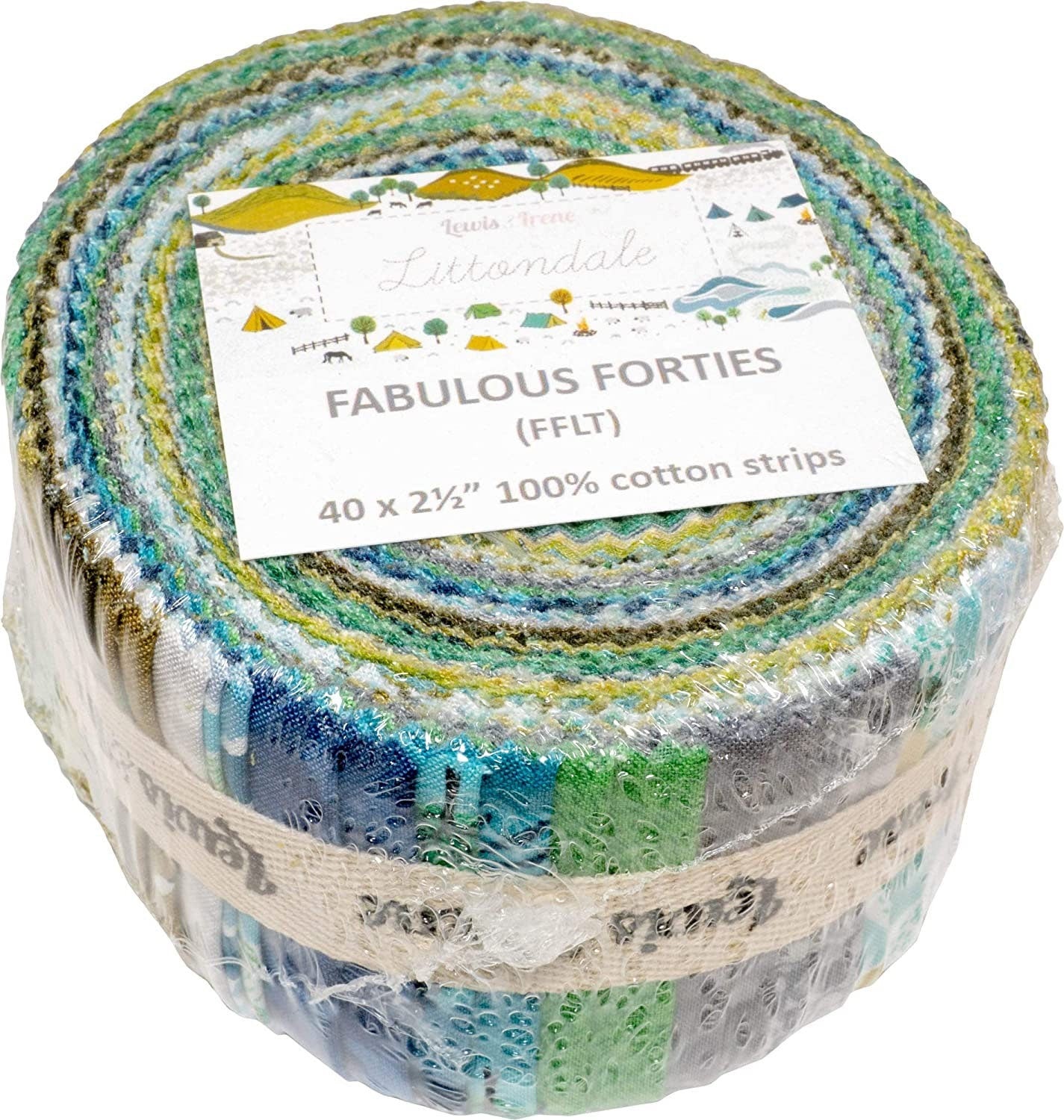 Lewis & Irene Littondale Fabric Collection Fabulous 40s Jellyroll (40-2.5” Fabric Strips)