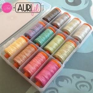 LAST ONE! Aurifil Tula Pink Premium Set (12 LG 50wt Thread Spools 1422YD each)