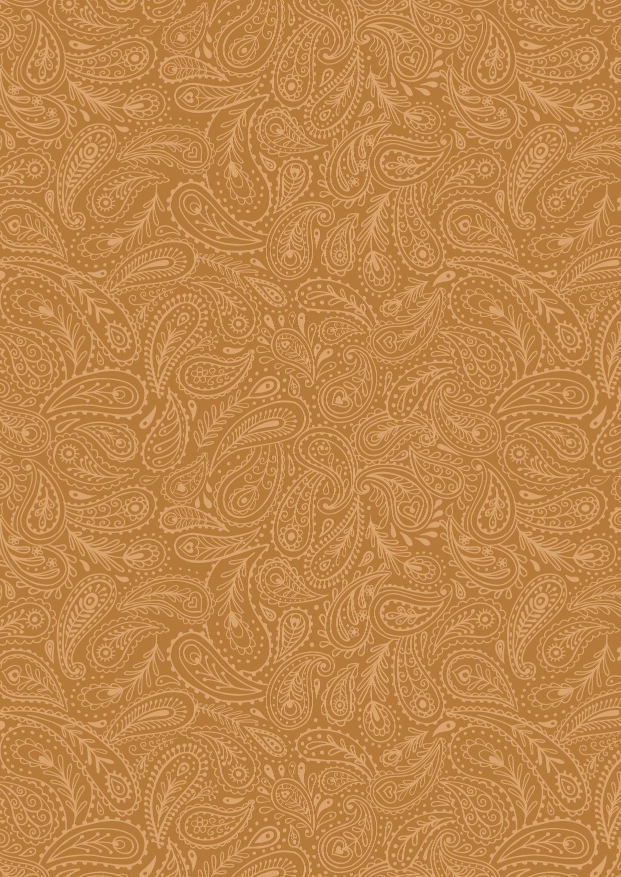 Lewis & Irene Soraya Fabric Collection Gold Paisley Premium 100% Cotton Quilt Shop Quality Fabrics