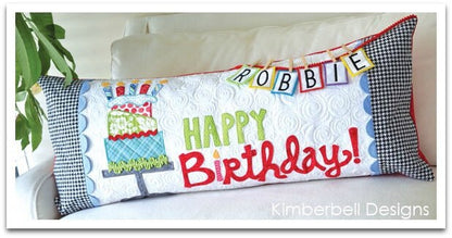 RETIRED!! Kimberbell Happy Birthday! Bench Pillow Collection Machine Embroidery CD