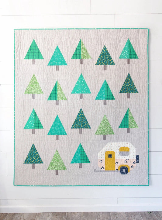 Pen + Paper Patterns Up North Quilt Pattern Finished Size 59.2”x68.75” (Optional Fineline Glue Tip Applicators)