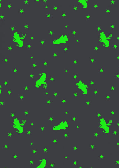 Lewis & Irene Hygge Glow Fabric Collection Glowing Mini Tomte on Red C73.2