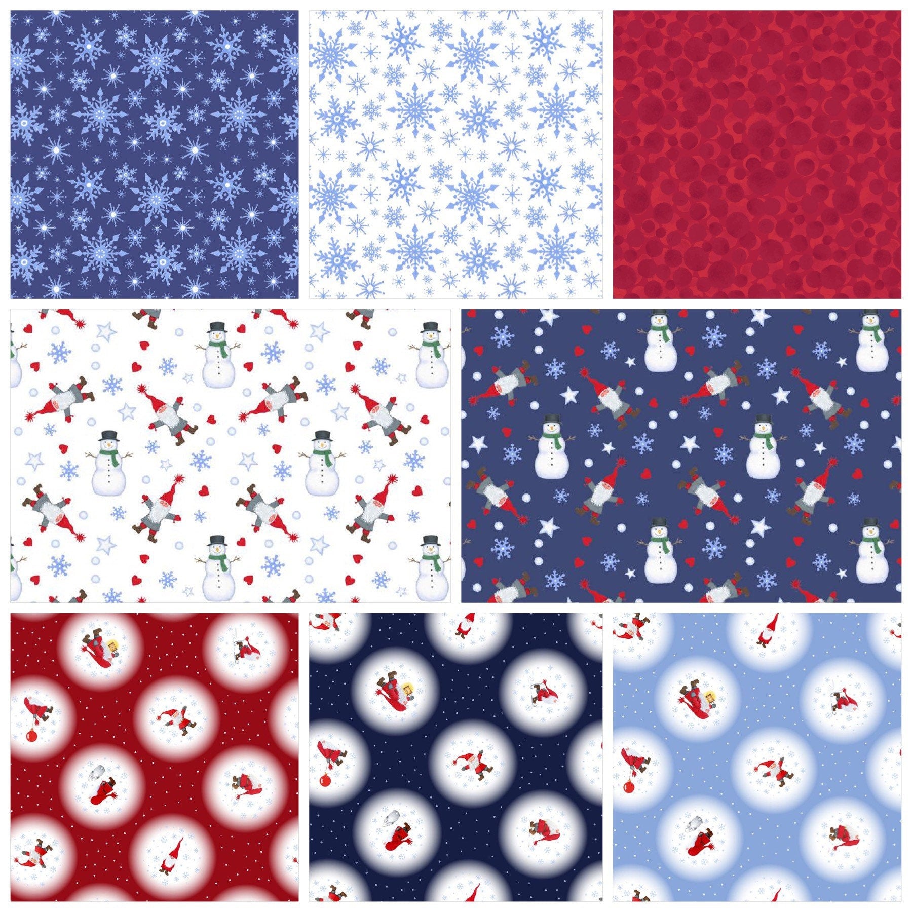 LAST BOLT!! Lewis & Irene Keep Believing Fabric Collection Snowflakes on Dark Blue Authentic Premium 100% Cotton Fabrics