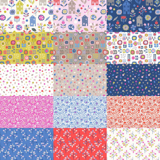 Lewis & Irene Hann’s House Fabric Collection Fabulous 40s (40-2.5” Fabric Strips) Jellyroll Premium 100% Cotton Quilt Shop Quality Fabrics