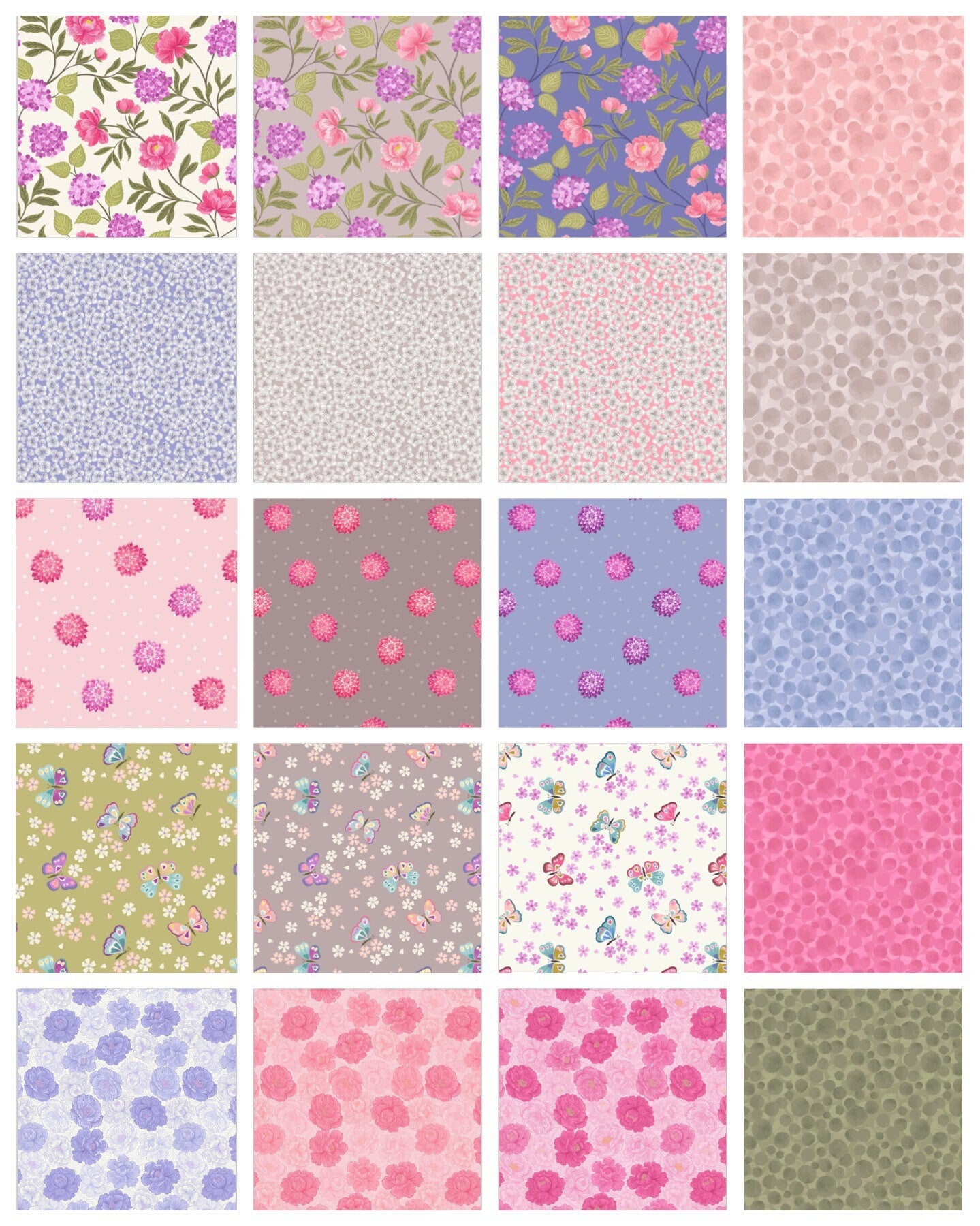 END OF BOLT 2YD13” Lewis & Irene’s Love Blooms Fabric Collection Peony and Hydrangea on Cream Premium 100% Cotton Quilt Shop Quality Fabrics