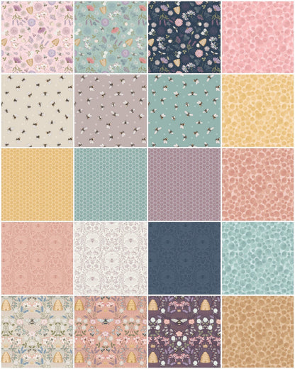 LAST BOLT! Lewis & Irene Queen Bee Fabric Collection Busy Bees on Warm Beige Premium 100% Cotton Quilt Shop Quality Fabrics