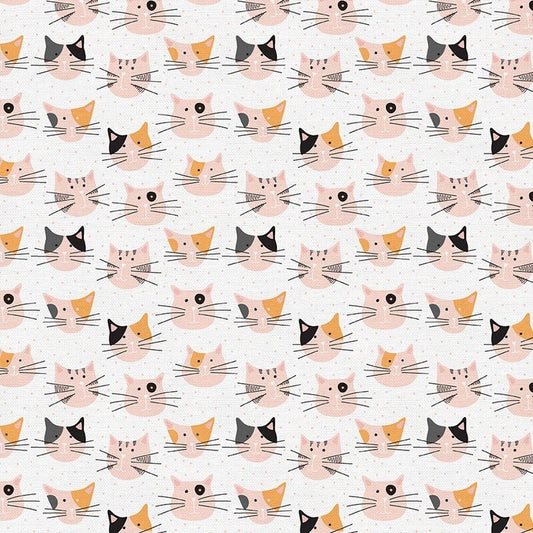 Pen + Paper Kitten Around Quilt Kit Featuring Paintbrush Studio Fabrics 48.5”x48.5” Premium 100% Cotton Fabrics