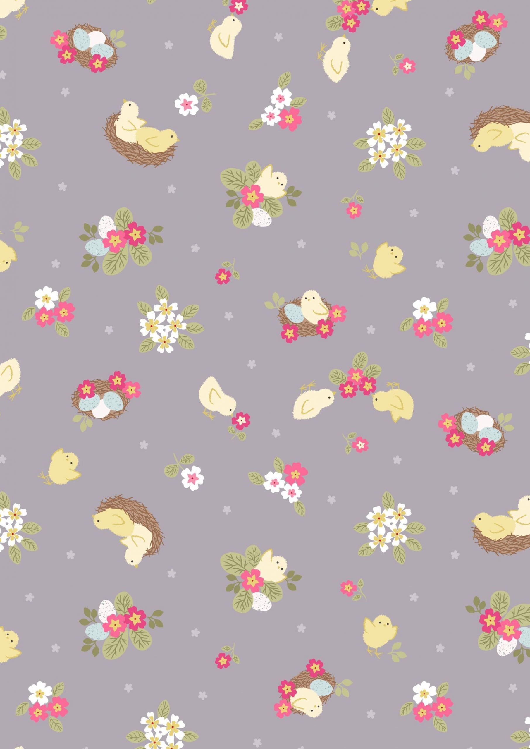 LAST BOLT!! Lewis & Irene Bunny Hop Fabric Collection Chicks on Natural Premium 100% Cotton Quilt Shop Quality Fabrics